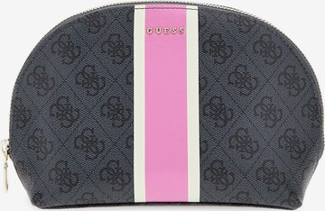 GUESS Toiletry Bag in Black: front