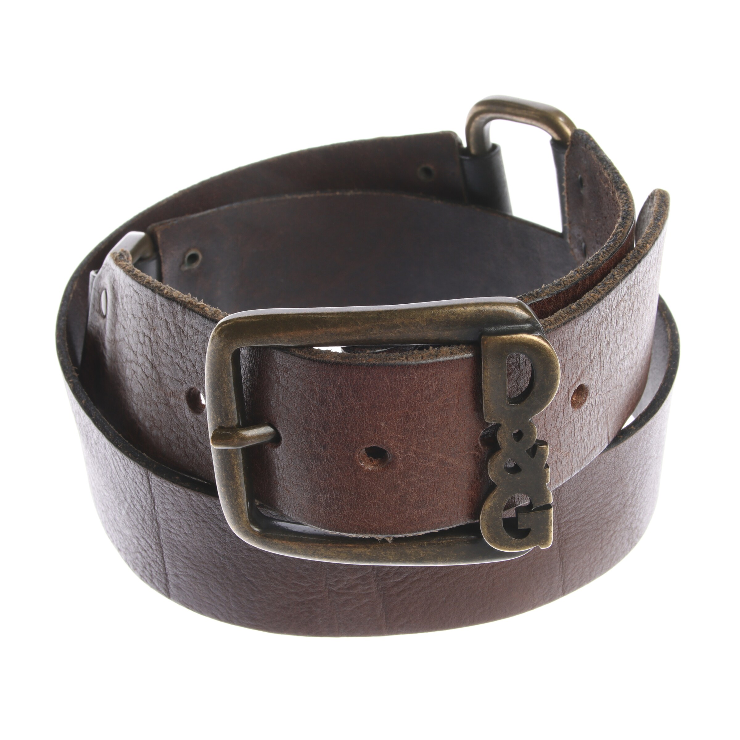 DOLCE & GABBANA Belt & Suspenders in L in Brown: front