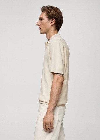 MANGO MAN Shirt 'galaxia' in Weiß