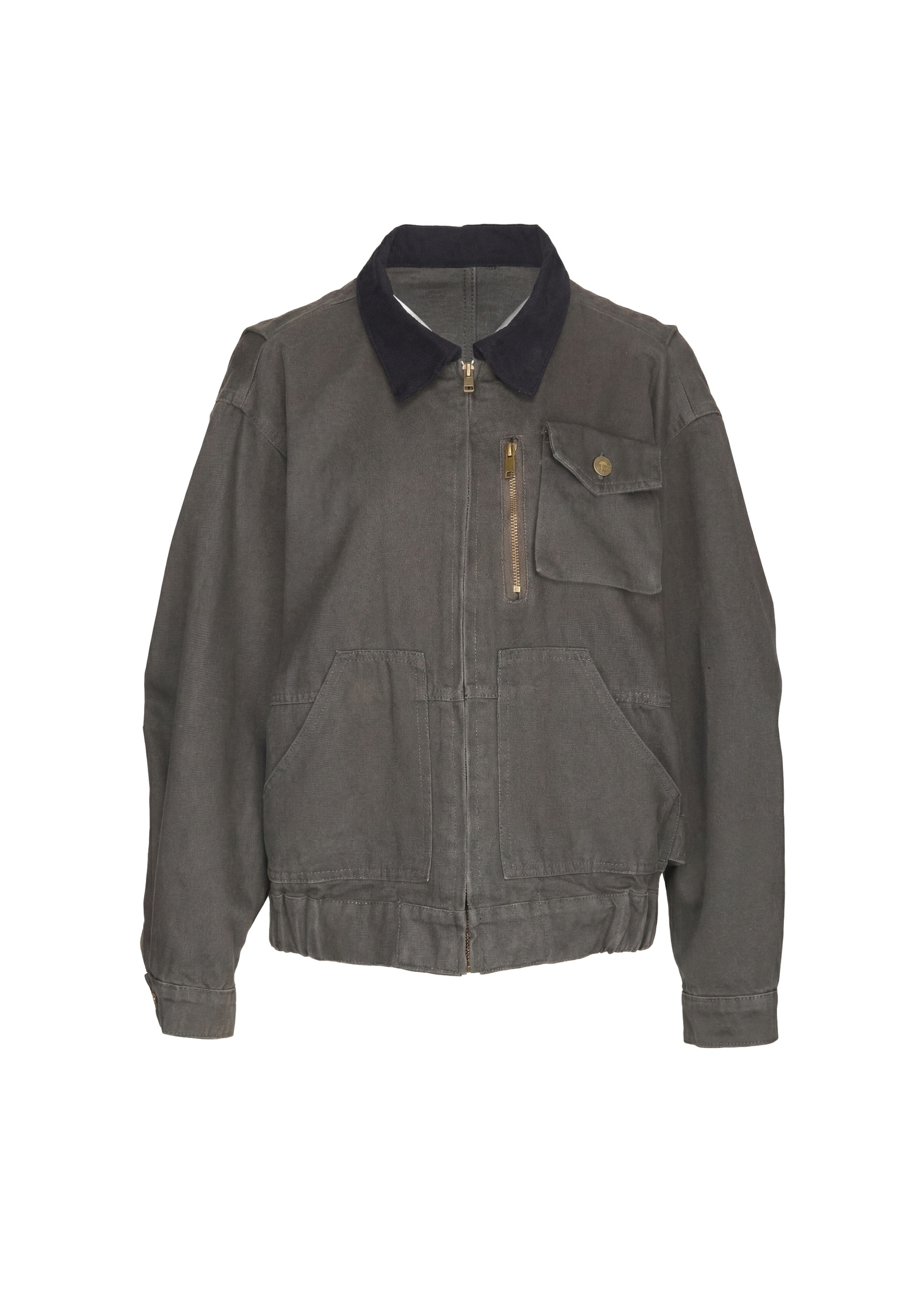 MYMO - Chaqueta de entretiempo en gris: frente