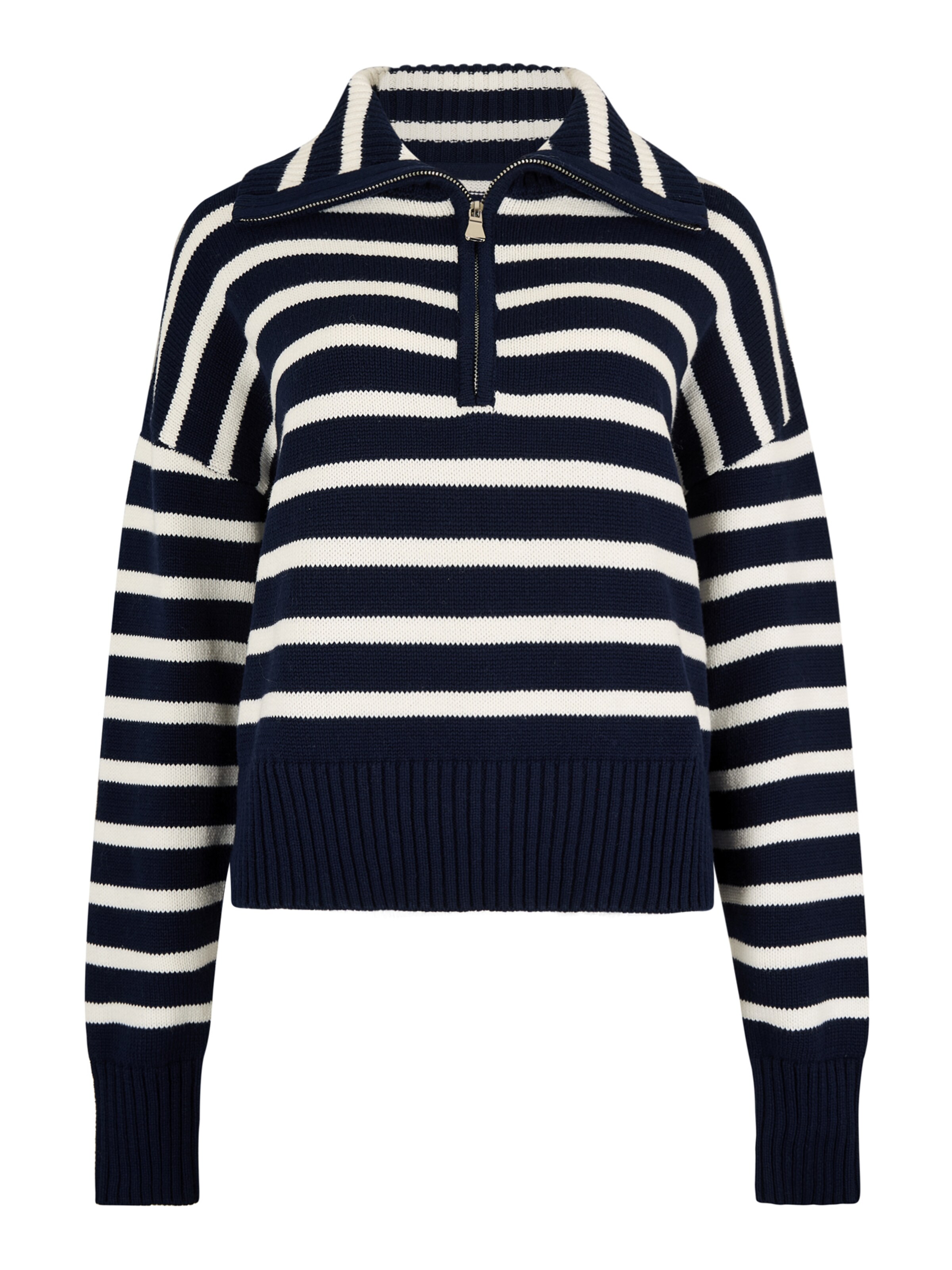 Apricot Pullover in Blau: Vorderseite