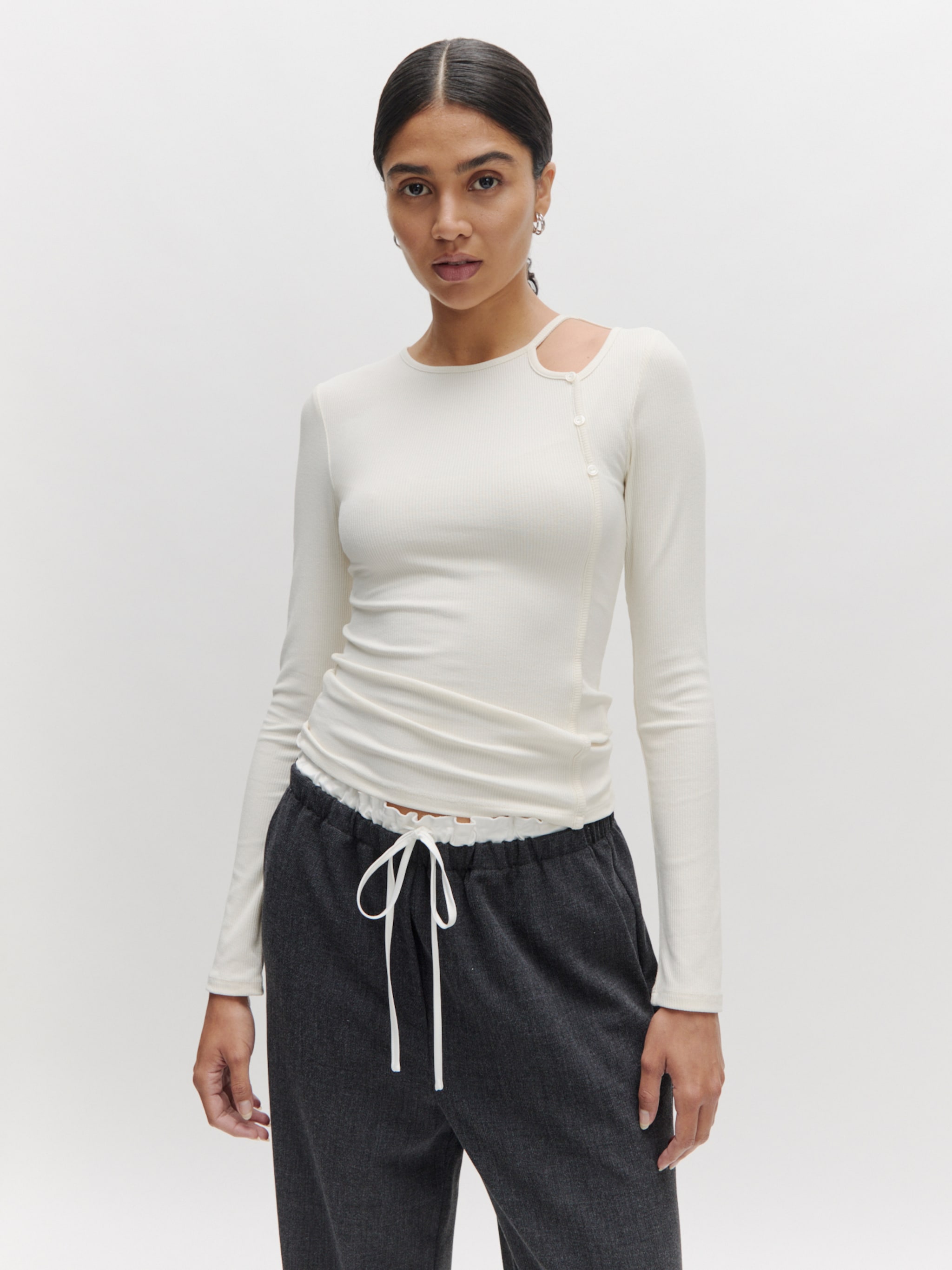 EDITED Producten Shirt 'Felicitas' Wit