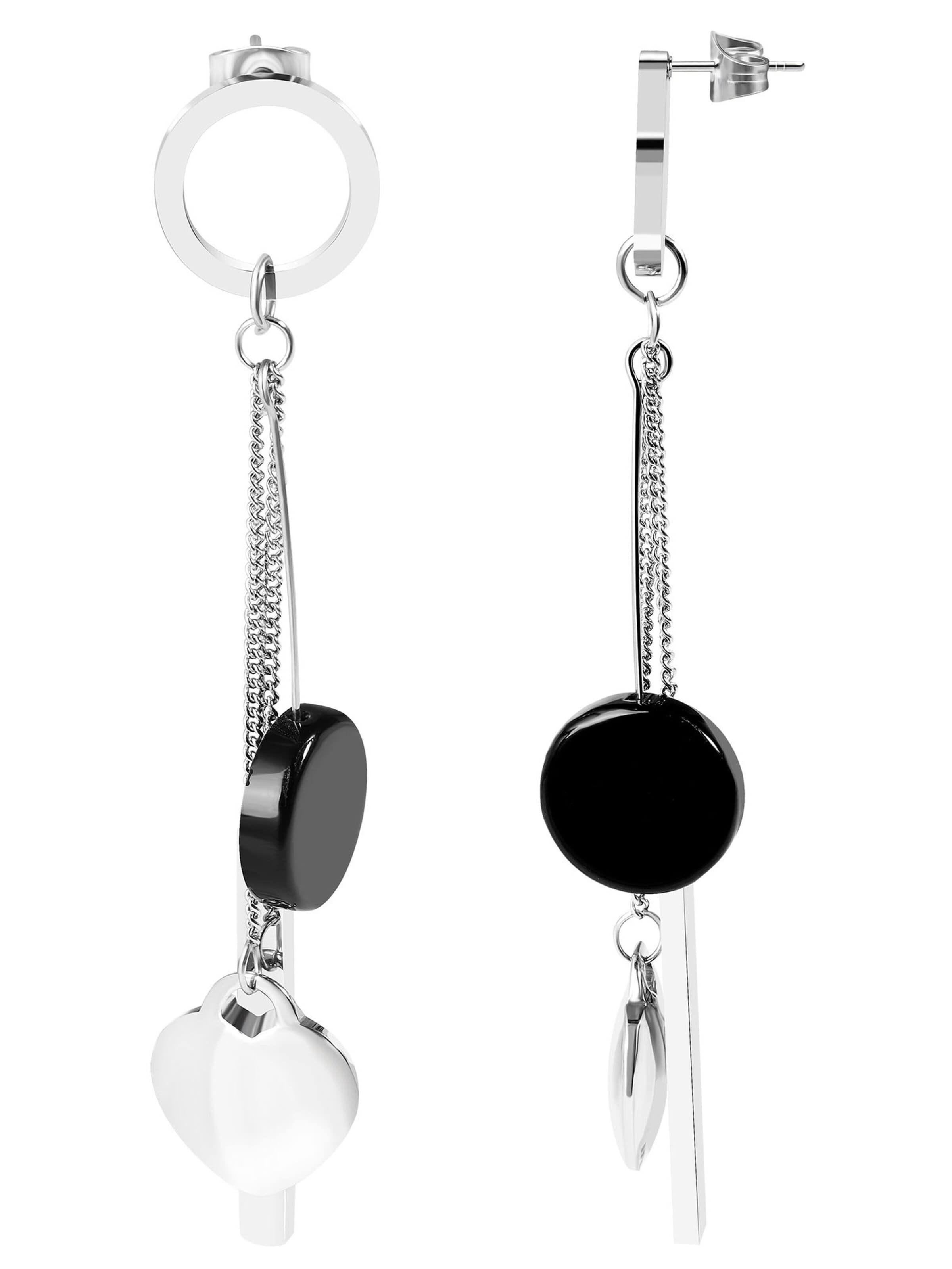 Akzent Earrings 'Bozena, langlebig' in Silver