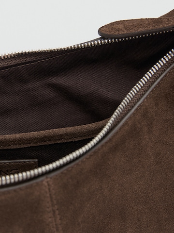 MANGO Shoulder Bag 'Curro' in Brown