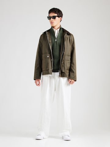 Coupe regular Pull-over 'SLHBerg' SELECTED en vert