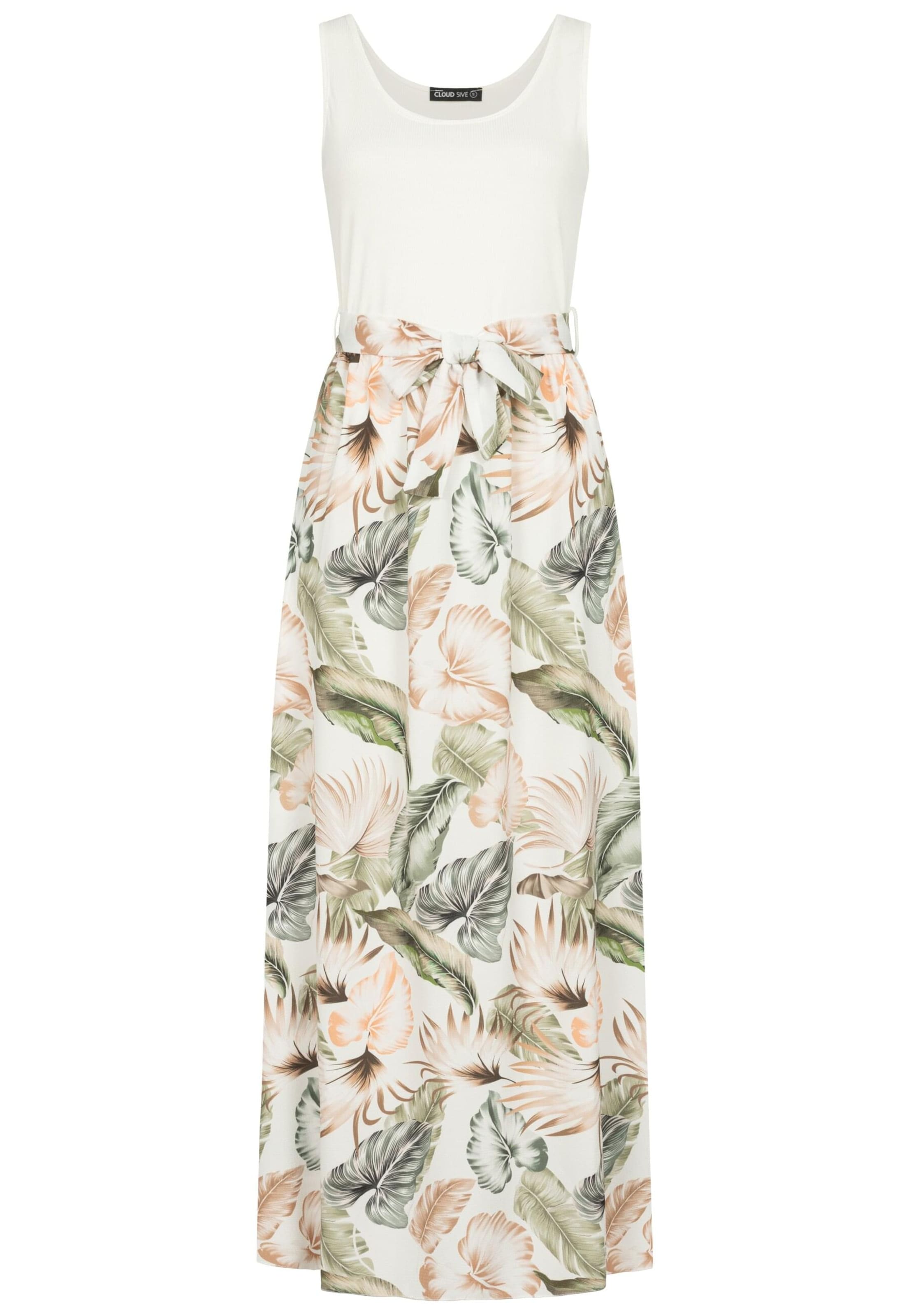 Cloud5ive Zomerjurk in Wit: voorkant