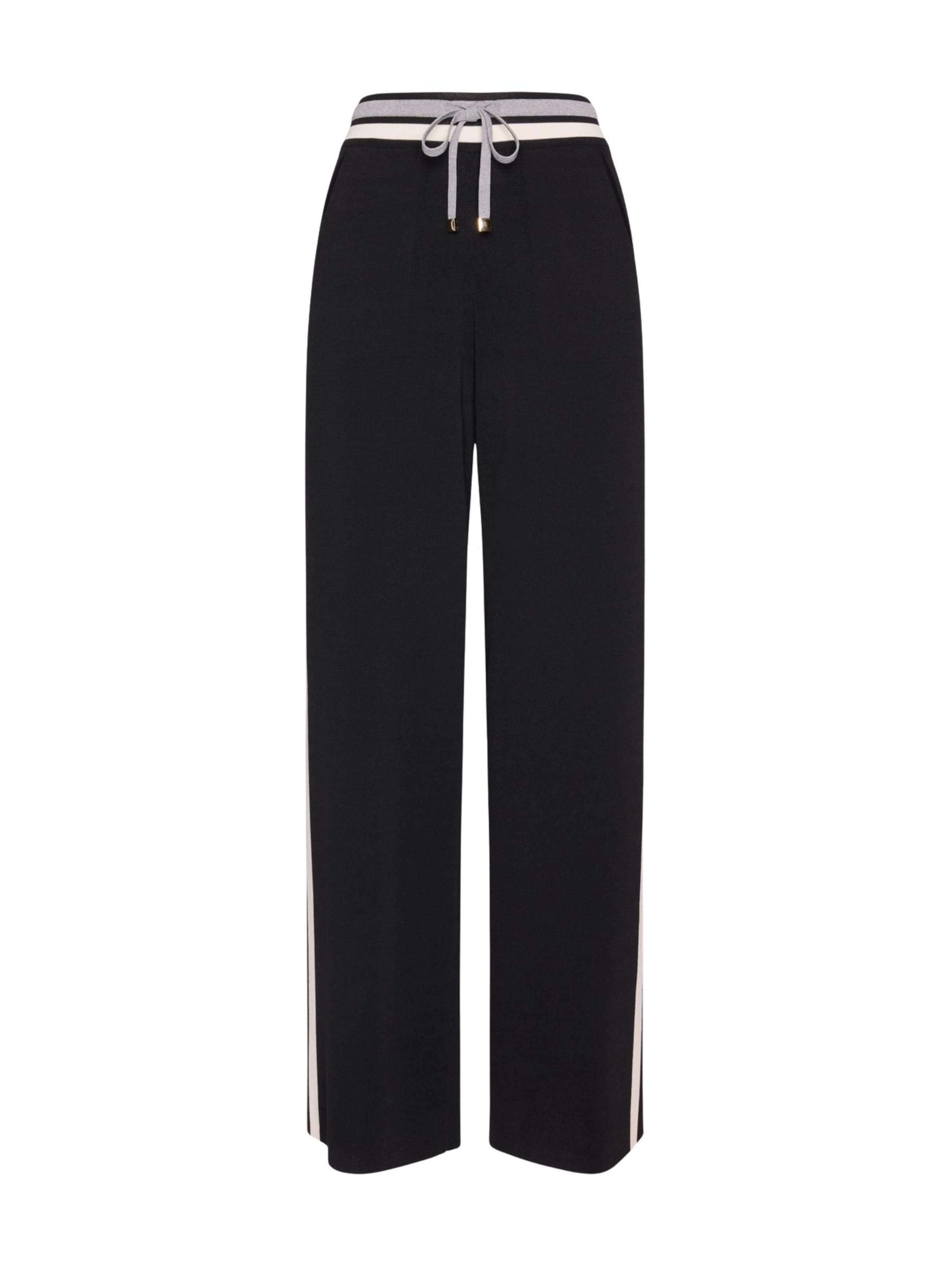 Elena Mirò Regular Trousers in Black: front