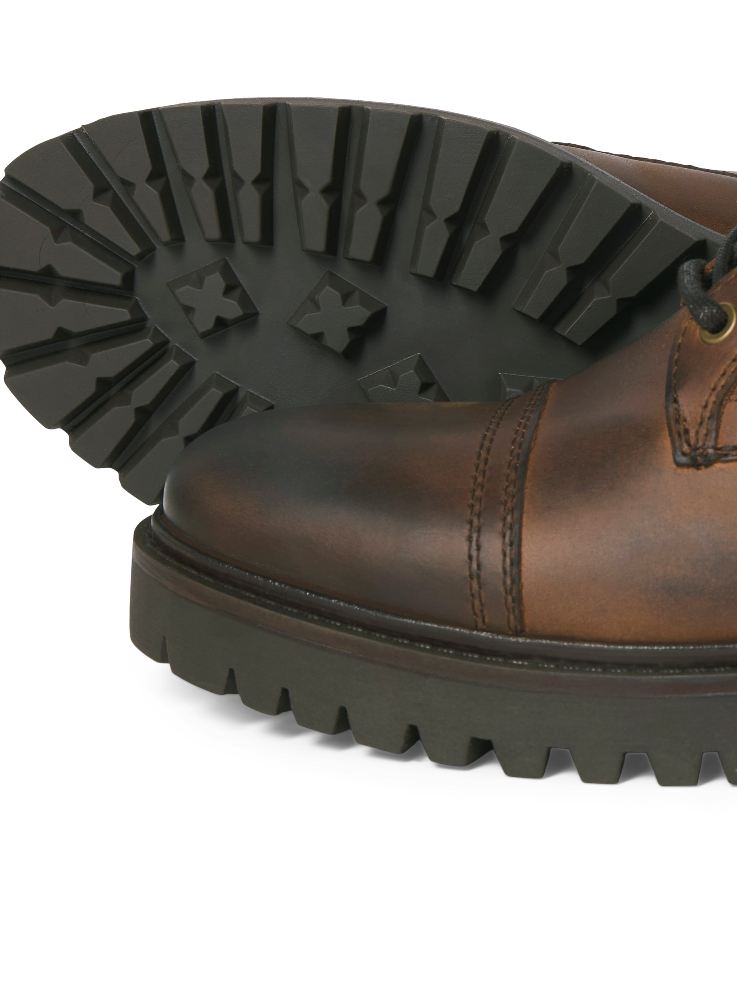 JACK & JONES - Botas com atacadores 'JFWenzo' em castanho