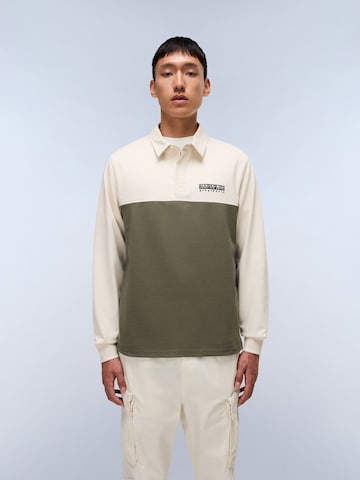 NAPAPIJRI Тениска 'Mont' в зелено: отпред