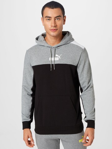 PUMA Athletic Sweatshirt in Black: front