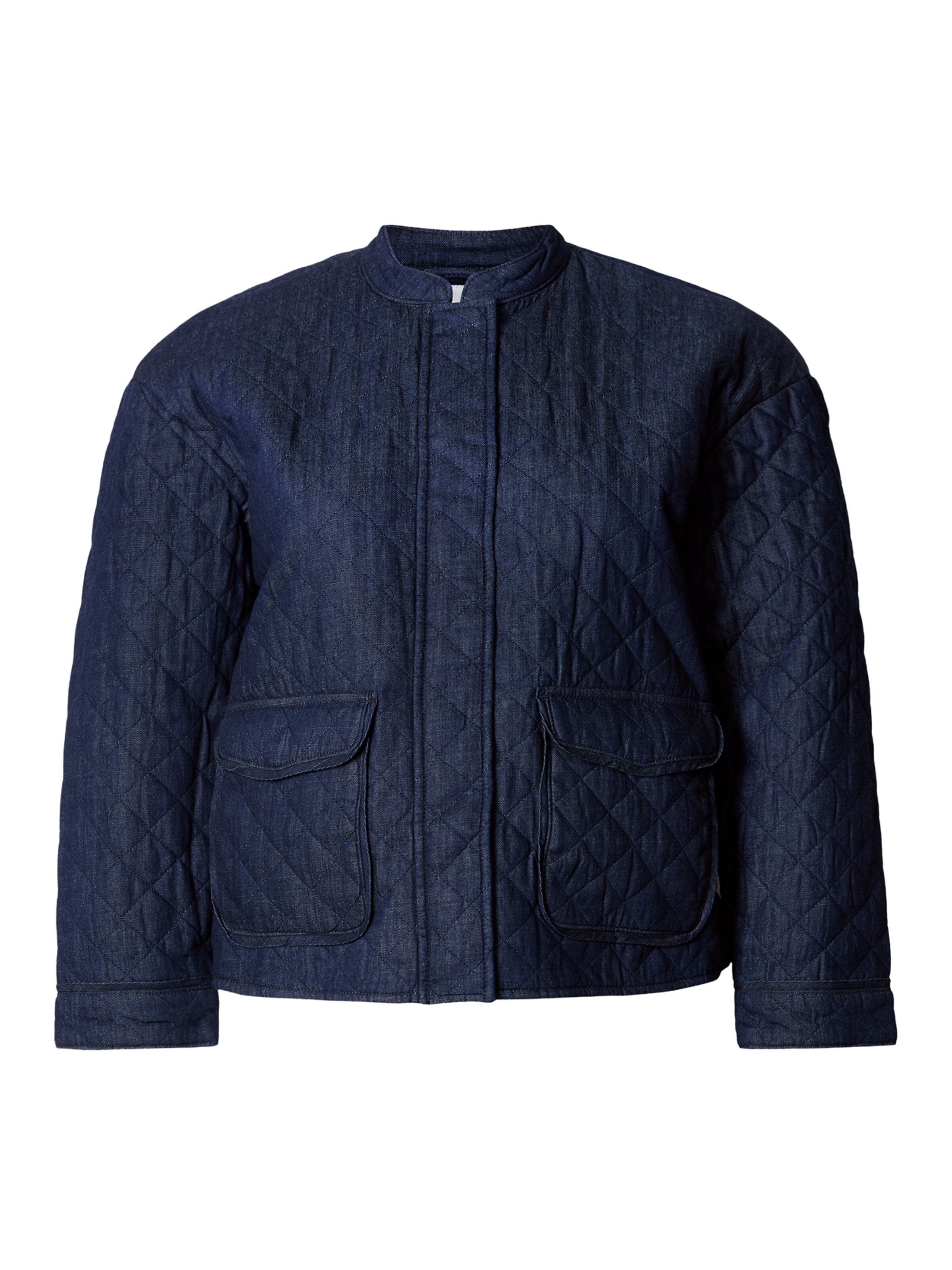 ONLY Carmakoma Φθινοπωρινό και ανοιξιάτικο μπουφάν 'CARHALLIE' σε μπλε: μπροστά