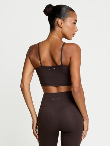 Bustier Soutien-gorge de sport 'Sports Bra' YO-GAYA en marron