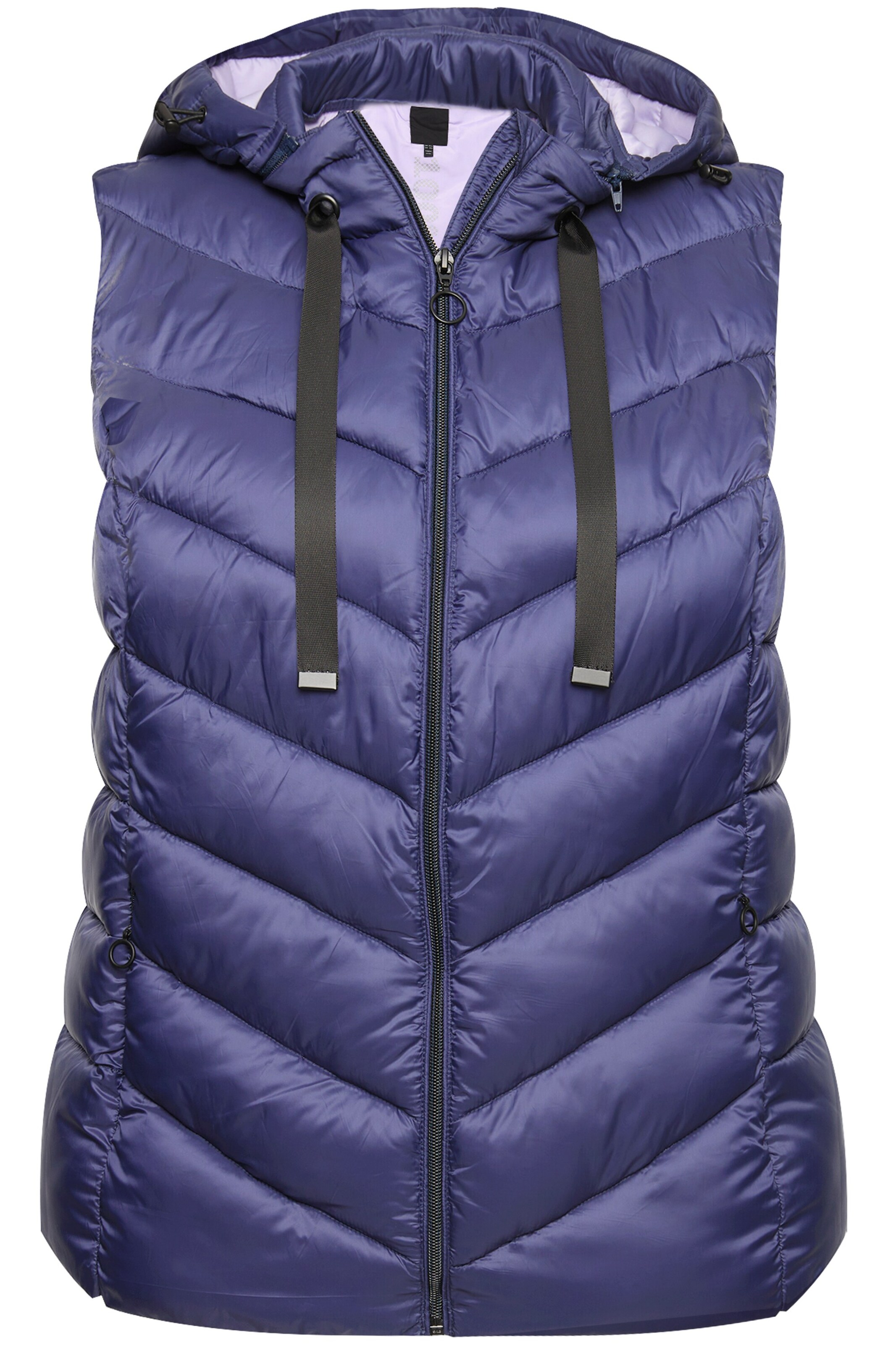 Ulla Popken Weste in Lila: Vorderseite