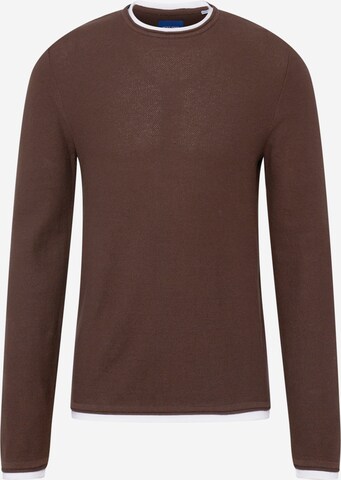 JACK & JONES Pullover 'TWINN' in Braun: predná strana