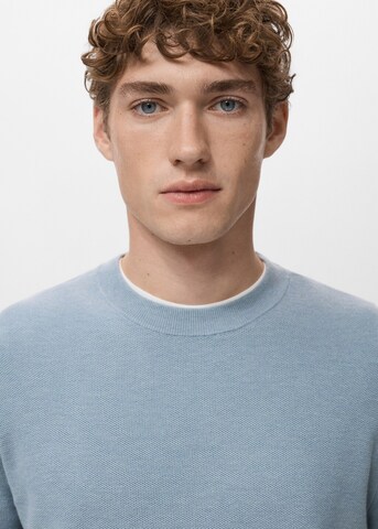 MANGO MAN Sweater 'Ten' in Blue