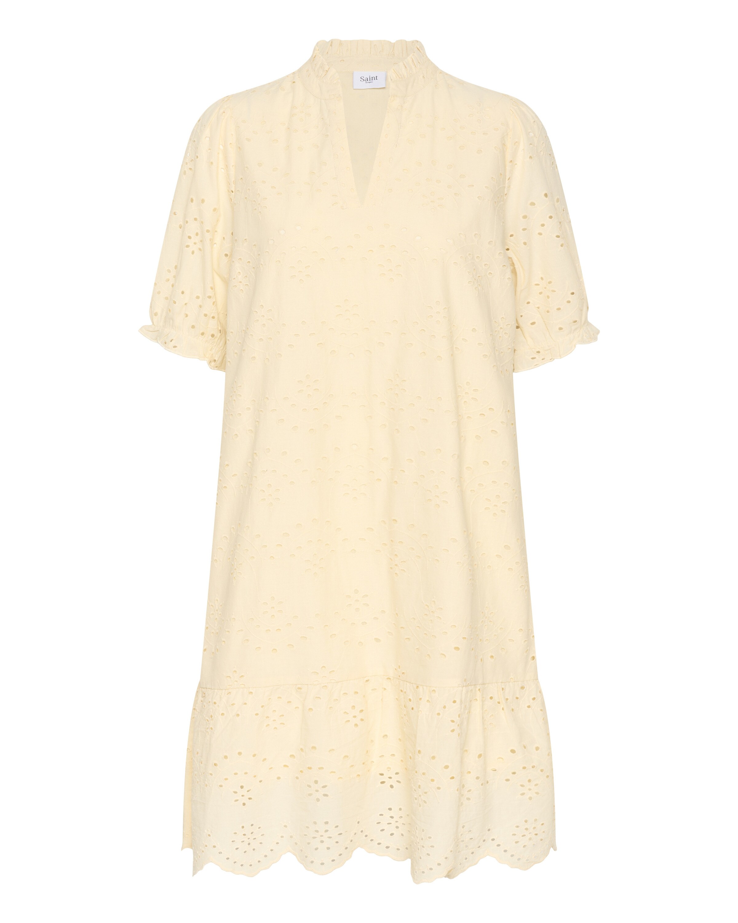 SAINT TROPEZ Jurk 'Geleksa' in Beige: voorkant
