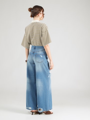 ABOUT YOU Wide leg Τζιν 'Sandra' σε μπλε