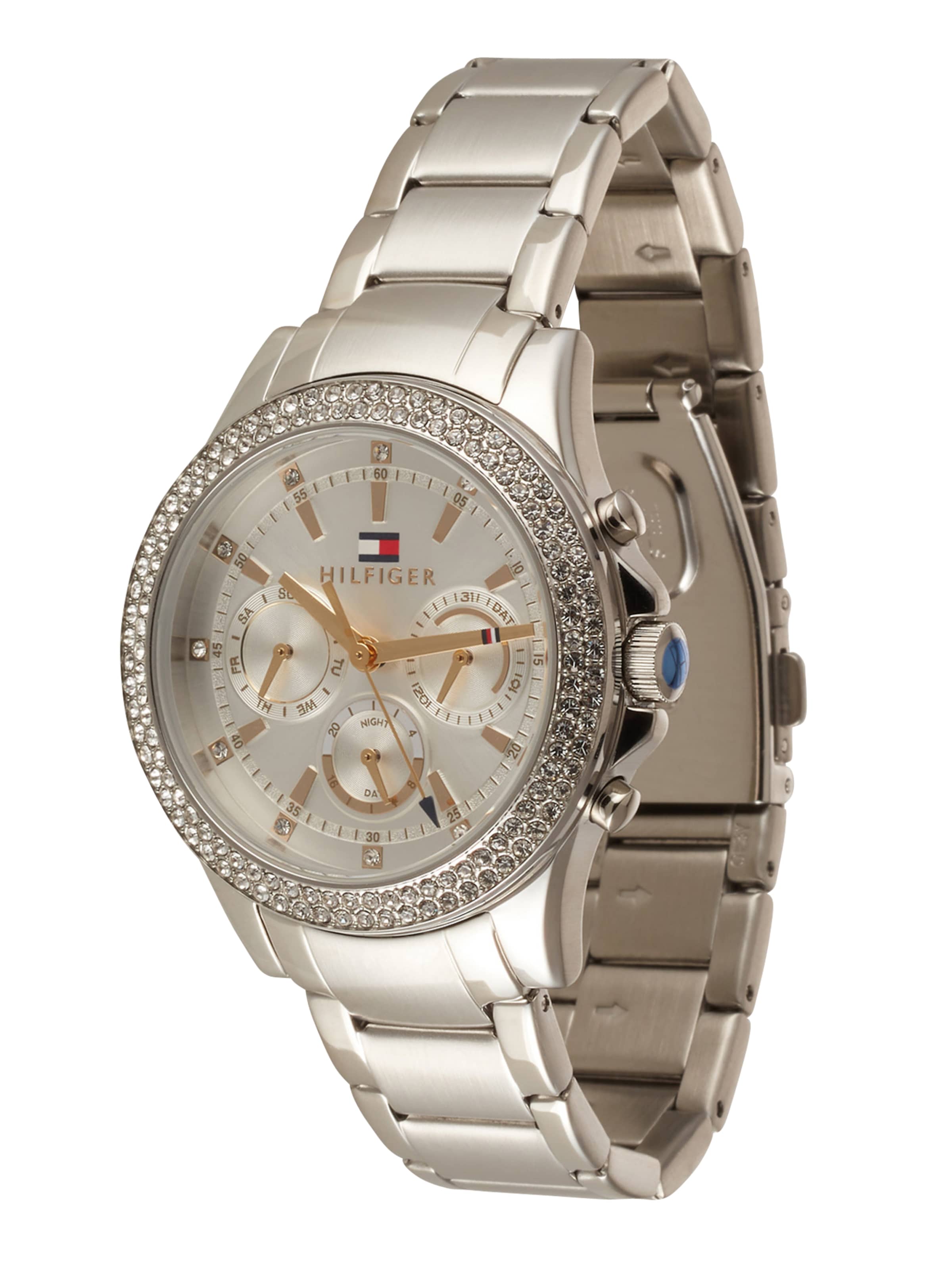 TOMMY HILFIGER Аналогов часовник в сребърно: отпред