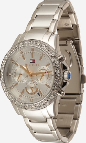 TOMMY HILFIGER Analog klocka i silver: framsida