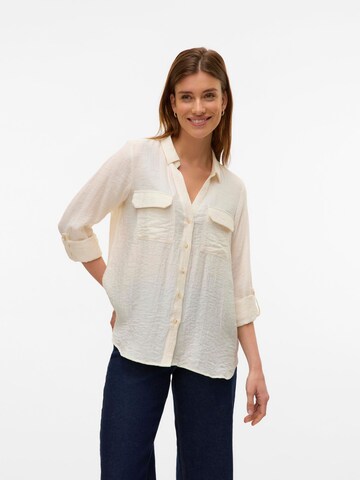 Camicia da donna 'VMRay' di VERO MODA in bianco: frontale