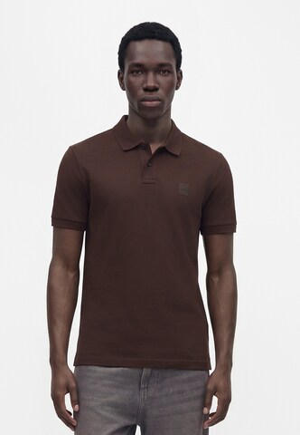 BOSS - Camisa 'Passenger' em castanho: frente