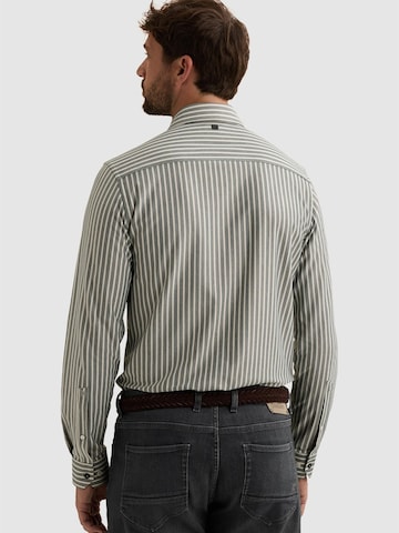 Regular fit Camicia 'Elevated Knit shirt with stripe pattern' di VANGUARD in verde