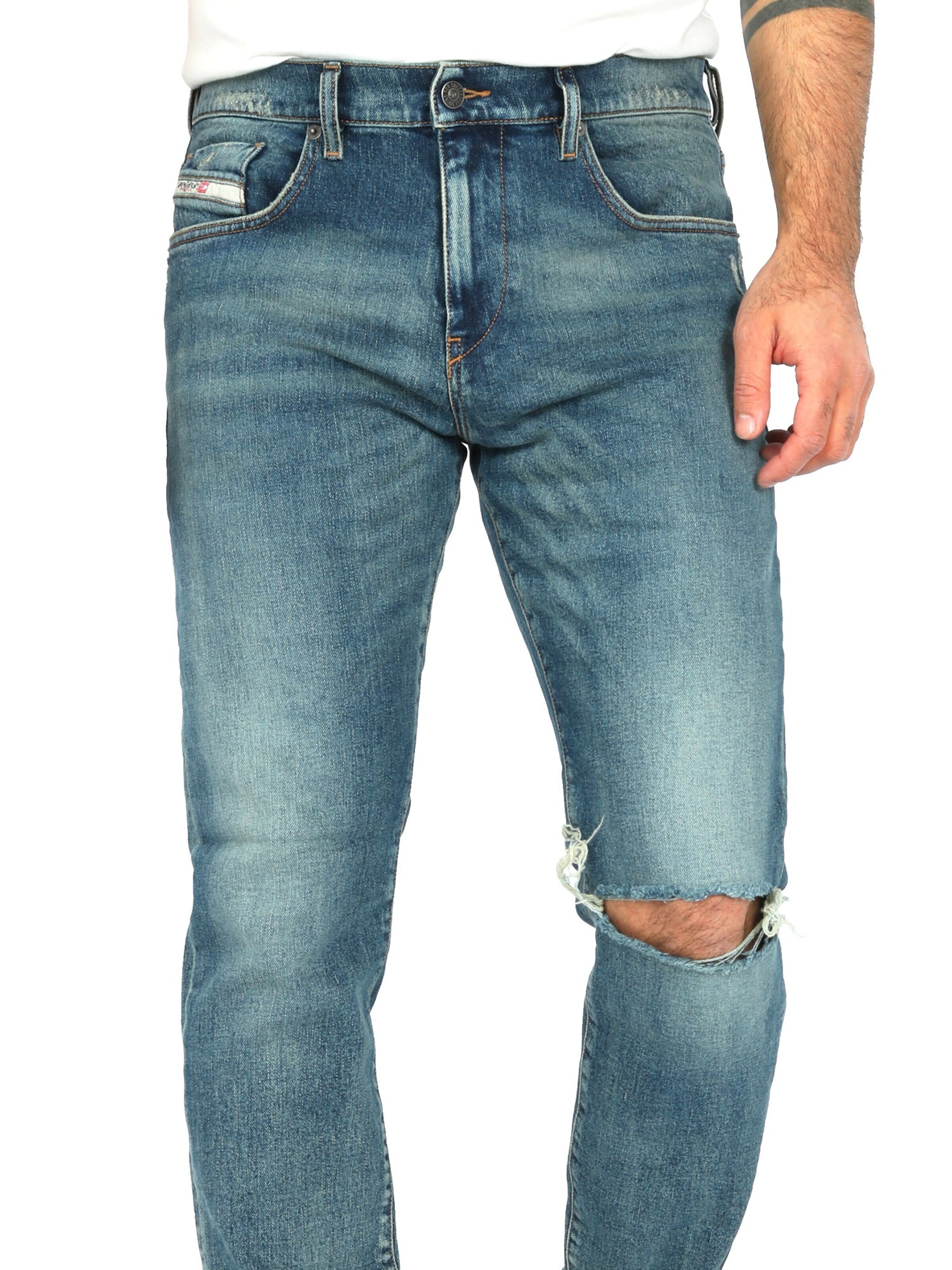 DIESELSlimfit Traperice '2019 D-STRUKT 007M5' - plava boja