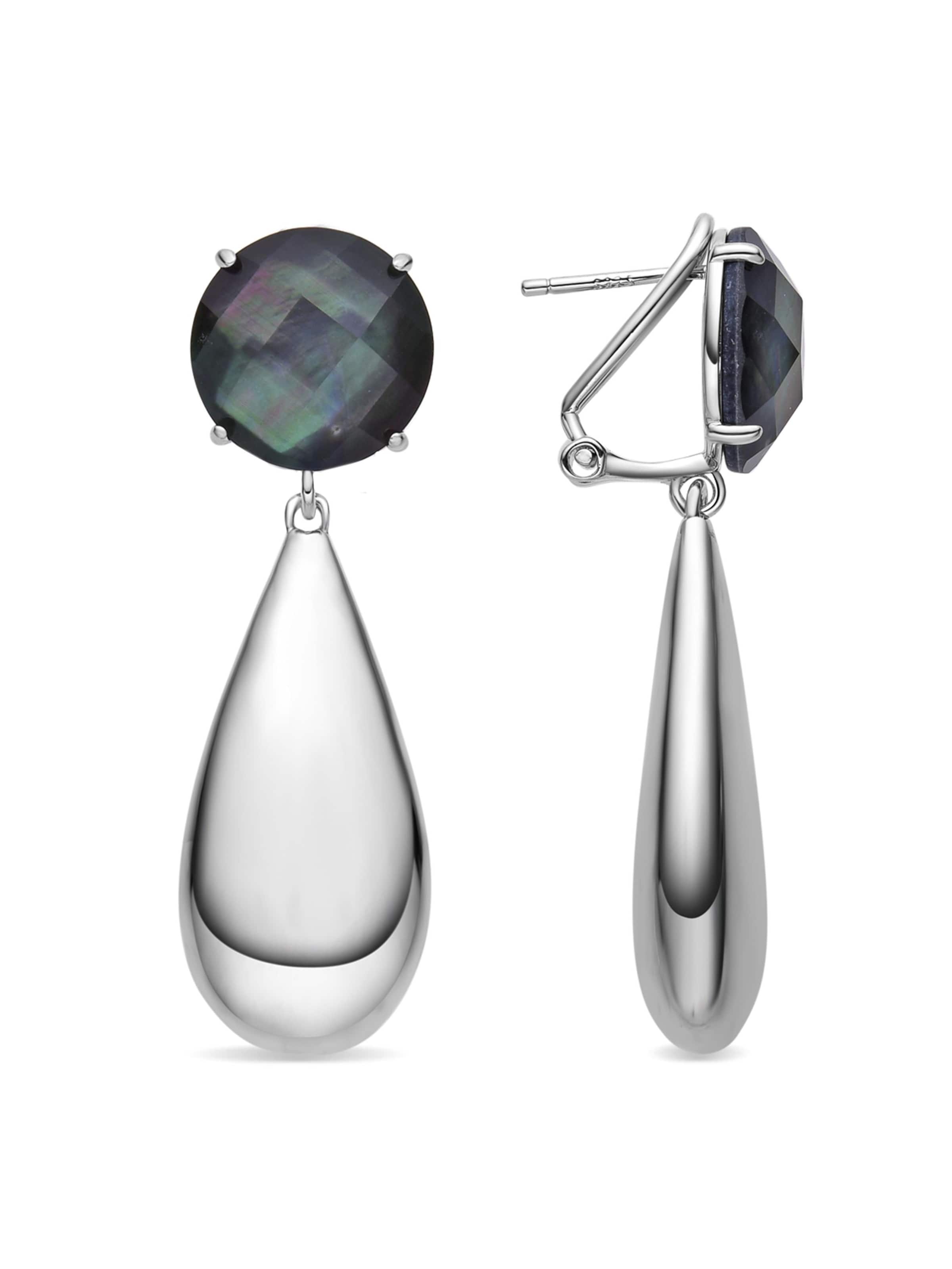 Luxenter Oorbellen 'REKFAT' in Wit: voorkant