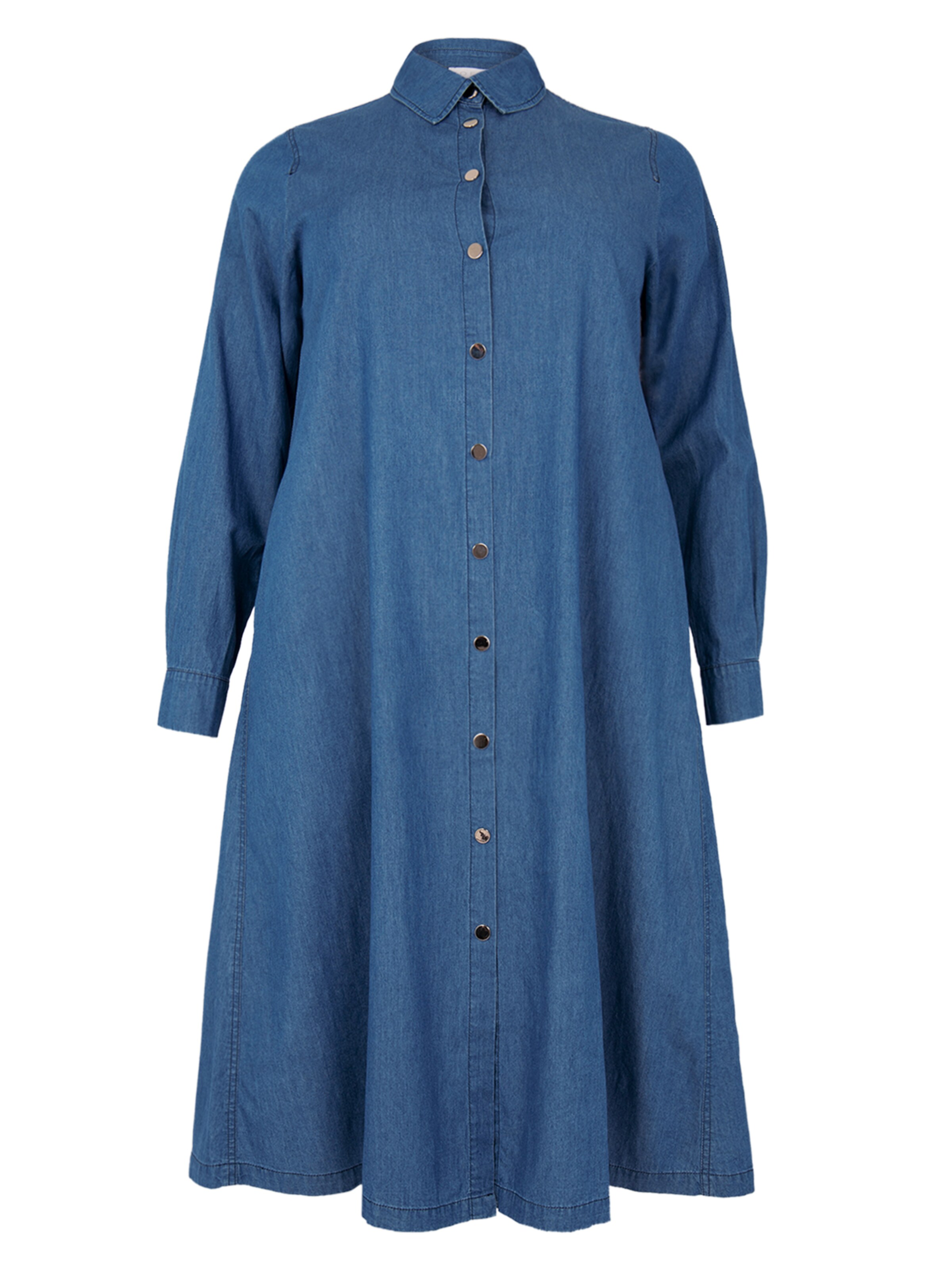 YOEK Blousejurk in Blauw: voorkant