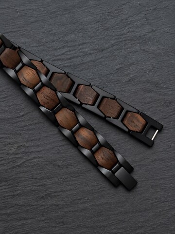 Holzwerk Armband 'HARTHSEE' in Bruin