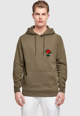 Mister Tee Regular fit Sweatshirt 'Rose' in Green: front