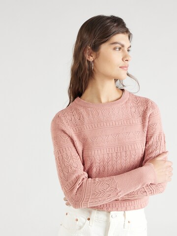 VILA Sweater 'EMINA' in Pink: front