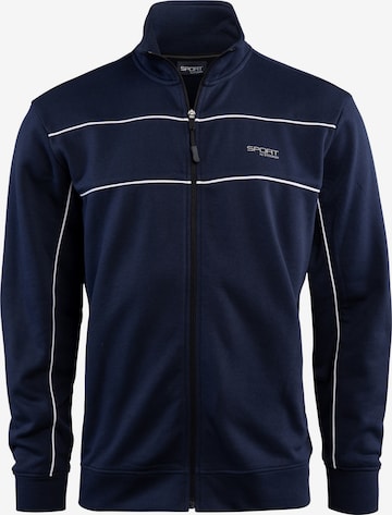 Stooker Men Sweatjacke 'SIDNEY' in Blau: Vorderseite