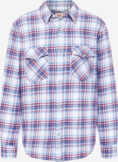 LEVI'S ® Button Up Shirt 'Relaxed Fit Western' in Blue / Red / White, Item view