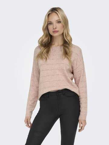 ONLY Sweater 'KATIA ' in Beige: front
