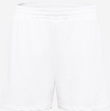 Loosefit Pantalon Public Desire Curve en blanc : devant