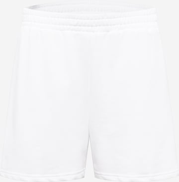 Public Desire Curve Loosefit Broek in Wit: voorkant