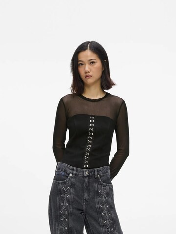 KARL LAGERFELD JEANS Tričko - Čierna: predná strana