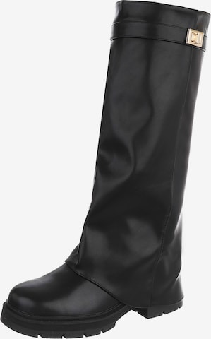 Ital-Design Boots in Black: front