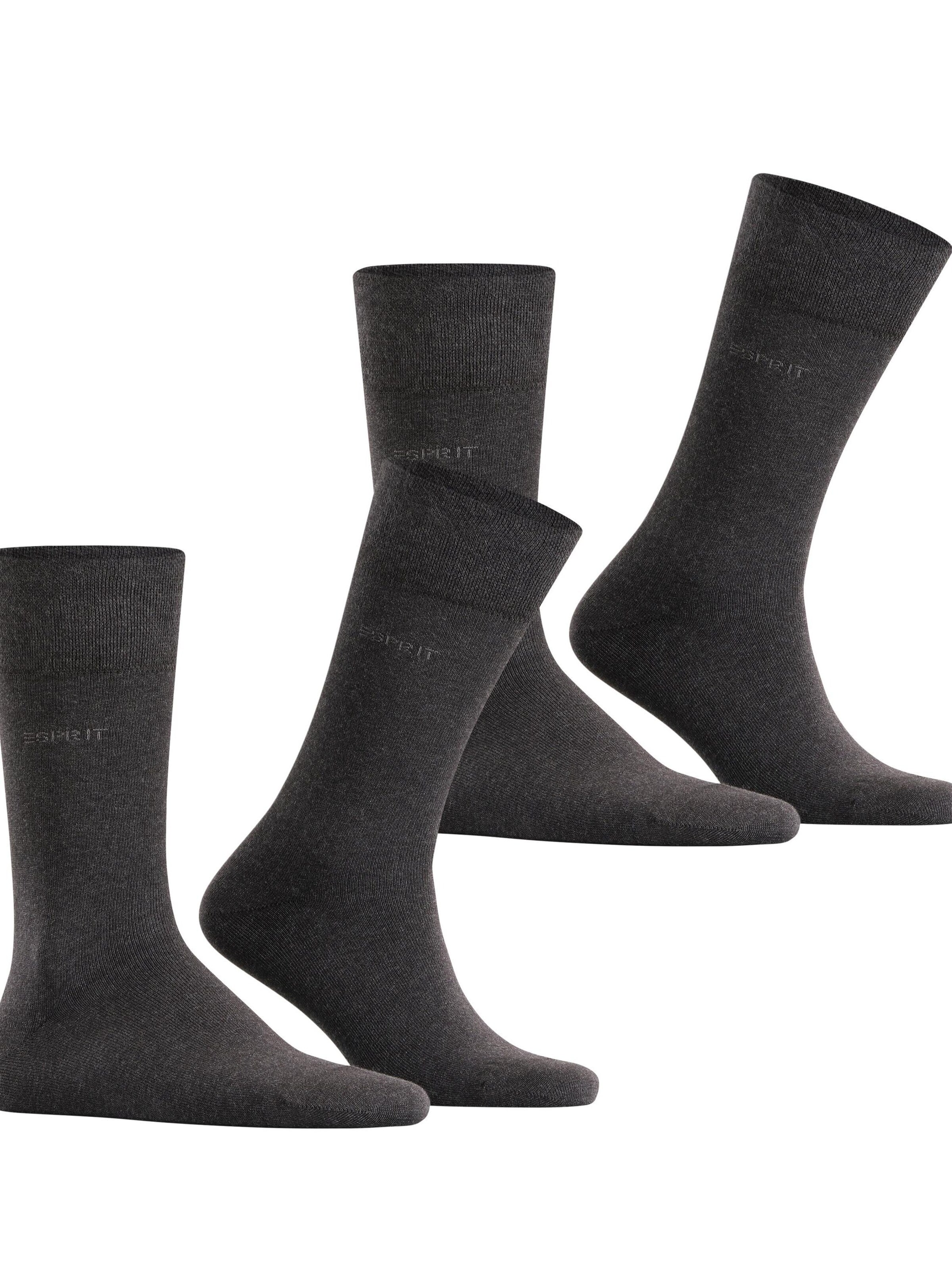 ESPRIT Socks 'Basic Easy 2-Pack' in Grey: front
