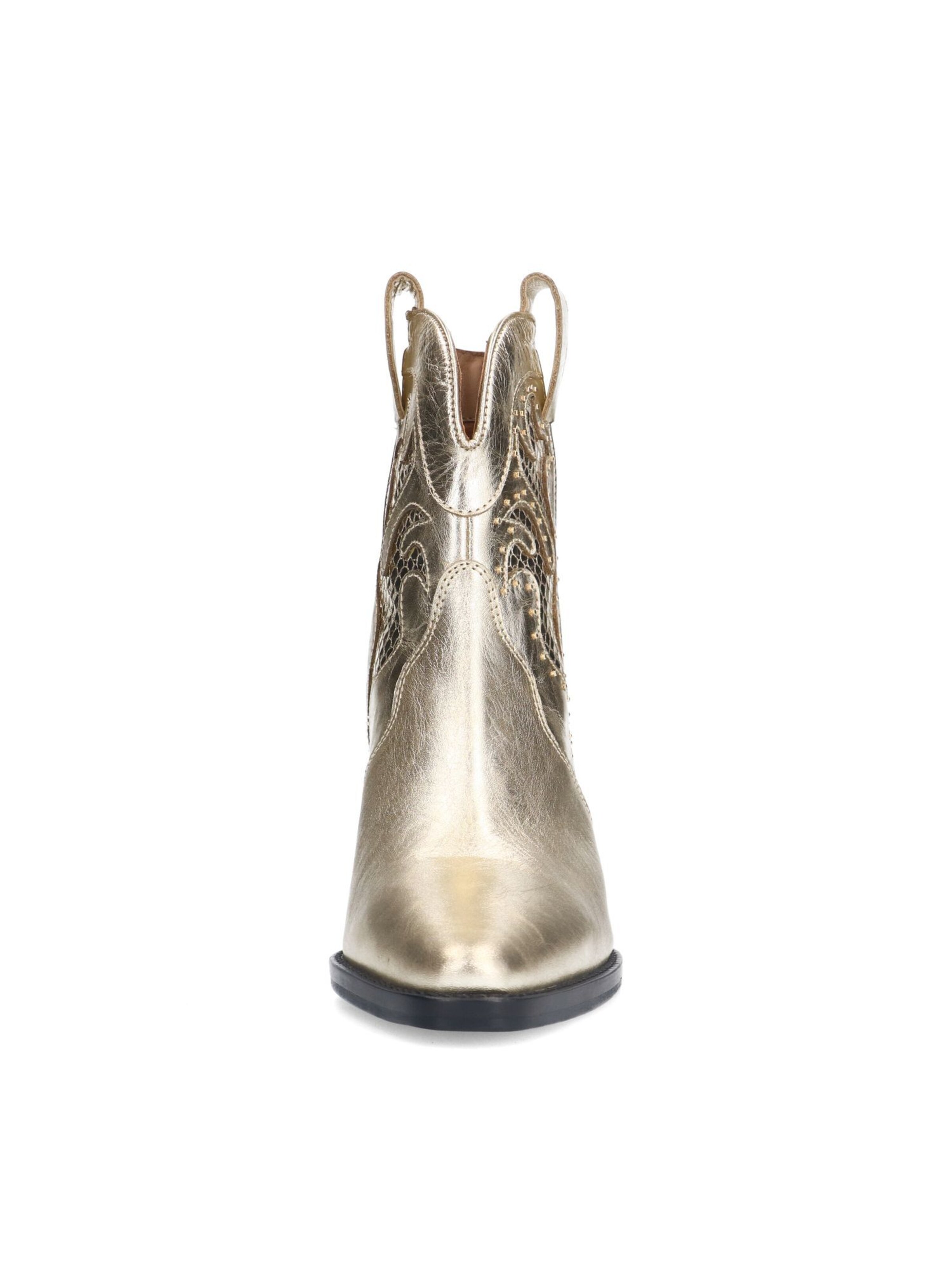 Bottes de cowboy SACHA en or