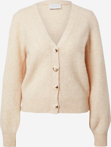 Neo Noir Knit Cardigan 'Gimma' in Beige: front