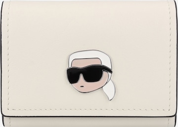 Portamonete 'Ikonik 2.0' di Karl Lagerfeld in beige: frontale