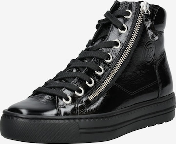 Sneaker alta di Paul Green in nero: frontale