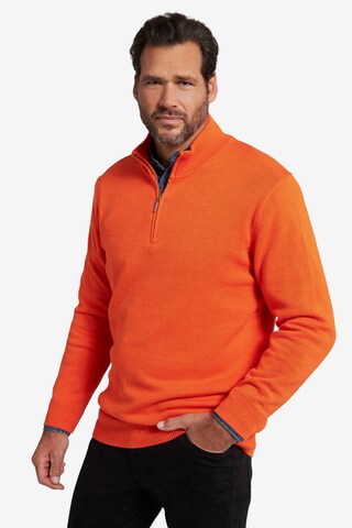 JP1880 Sweater in Orange: front