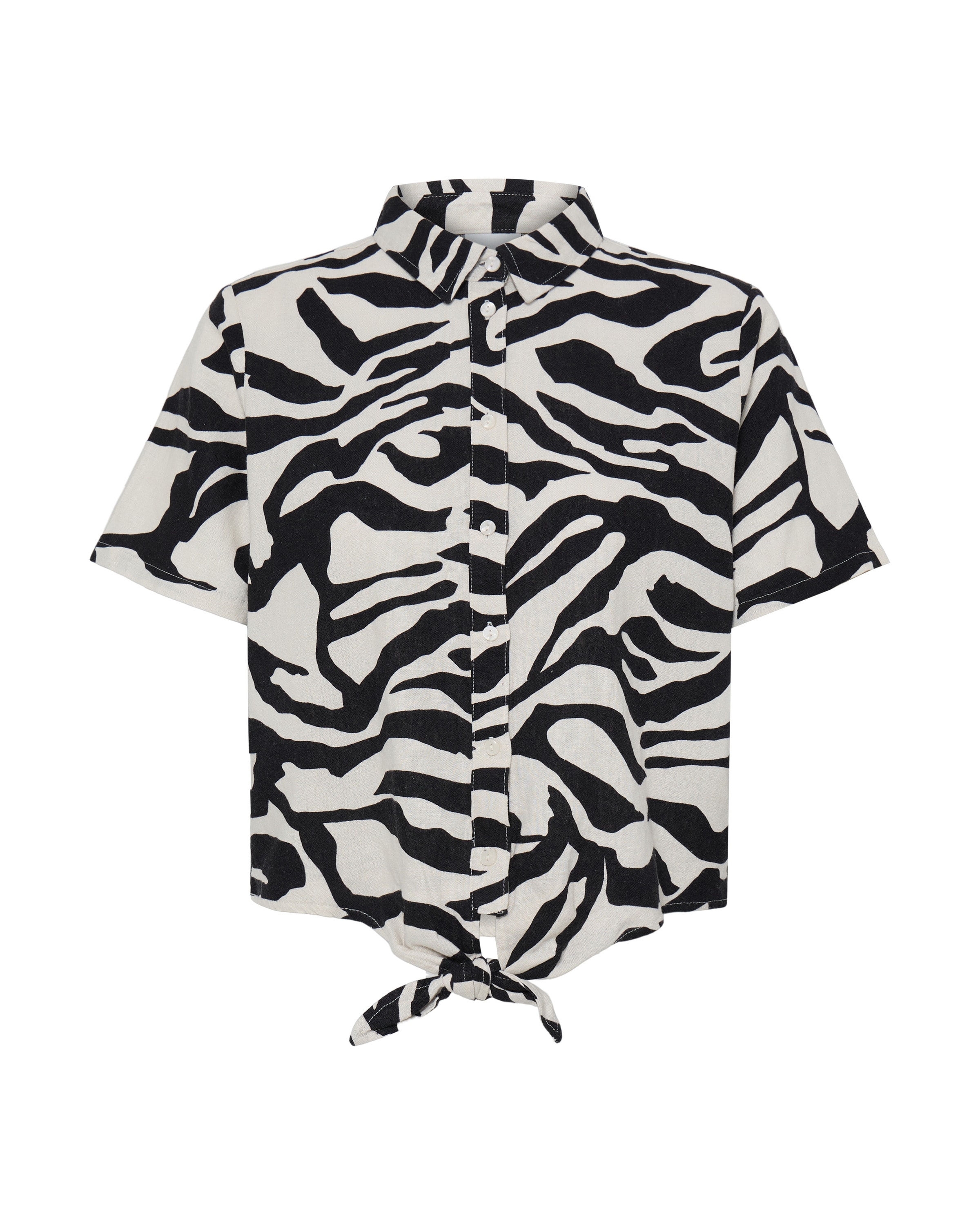 ICHI Blouse ' LINNO ' in Beige: front