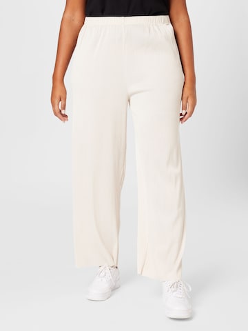 ABOUT YOU Curvy - Loosefit Pantalón 'Inka' en beige: frente