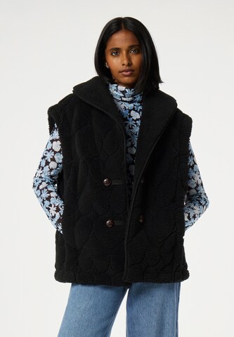 Fabienne Chapot Bodywarmer in Zwart: voorkant