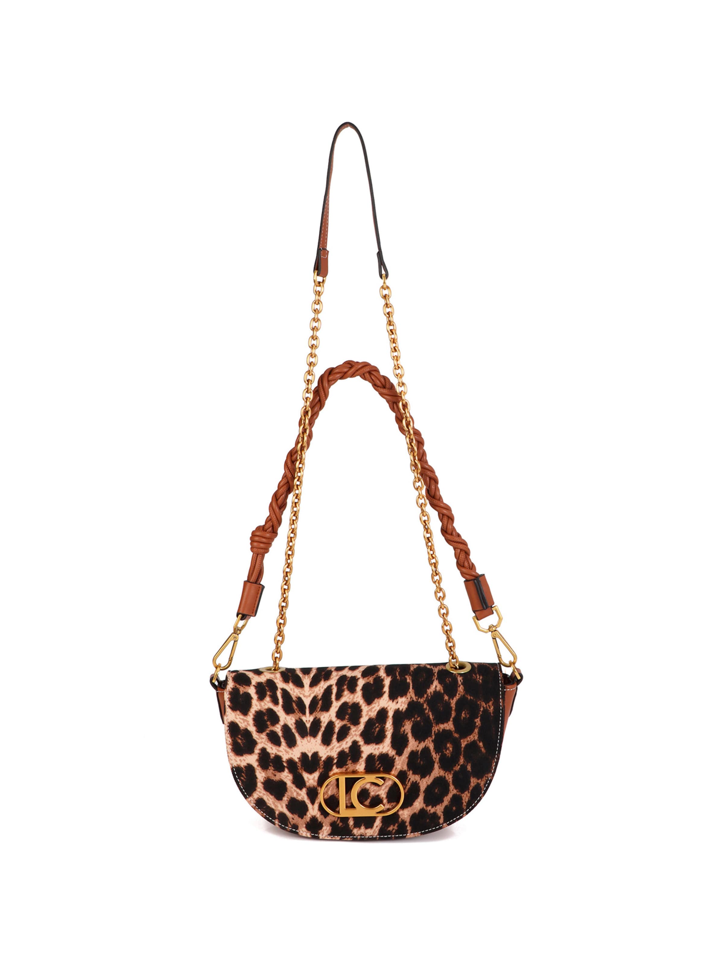 Sac à bandoulière Lola Casademunt en marron : devant