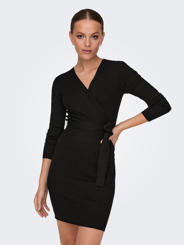 JDY Knitted dress 'MOLLY' in Black